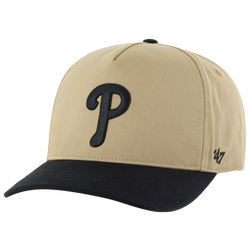 Men's - 47 Brand Phillies Two Tone Hitch Visor - Black/Khaki
