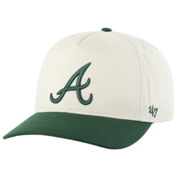Men's - 47 Brand Braves Two Tone Hitch Visor - Natural/Dark Green