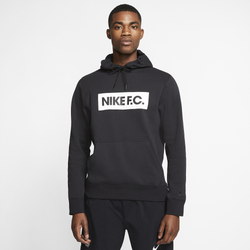 Men's - Nike FC Essential Fleece Pullover Hoodie - Black/White