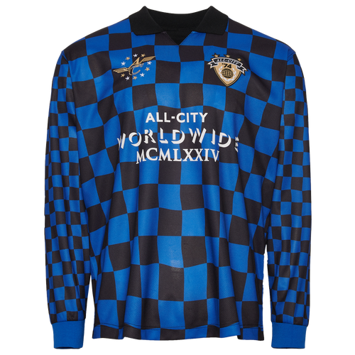 

LCKR Mens LCKR Reality Check Long Sleeve Jersey - Mens Blue/Black Size L