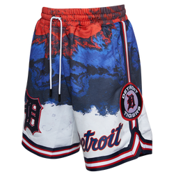 Men's - Pro Standard Tigers RWB Shorts - Blue/Red/White