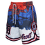Pro Standard Tigers RWB Shorts - Men's Blue/Red/White