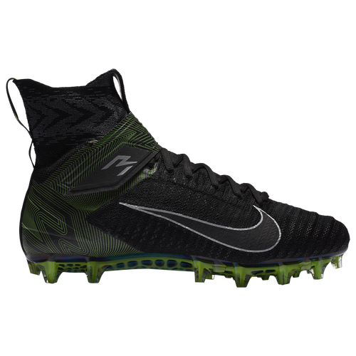 Nike Alpha Menace Elite 2 - Men's Molded Cleats Shoes - Black / Metallic Dark Grey / University Red - AT3721-002