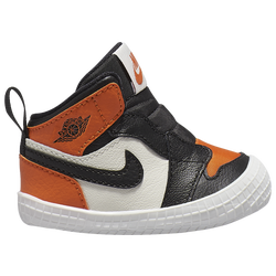 Boys' Infant - Jordan AJ 1 Crib Bootie - Sail/Black/Starfish