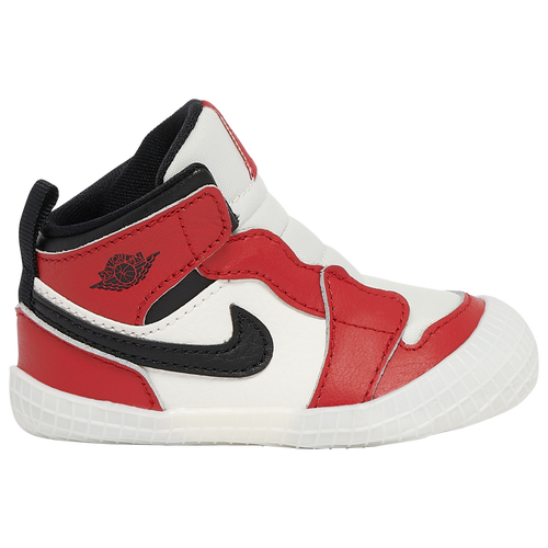 

Boys Infant Jordan Jordan AJ 1 Crib Bootie - Boys' Infant Shoe Black/White/Red Size 03.0