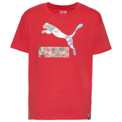 Girls' Grade School - PUMA Flower Aura T-Shirt - Pink/Pink