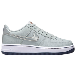 Boys' Grade School - Nike Air Force 1 Low - Pure Platinum/Metallic Silver/Barely Grape