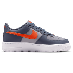 Boys' Grade School - Nike Air Force 1 Low - Team Orange/Lt Carbon/Cement Grey