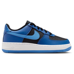 Boys' Grade School - Nike Air Force 1 Low - Black/Dutch Blue/Court Blue