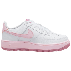 Boys' Grade School - Nike Air Force 1 Low - White/Pink Foam/Elemental Pink