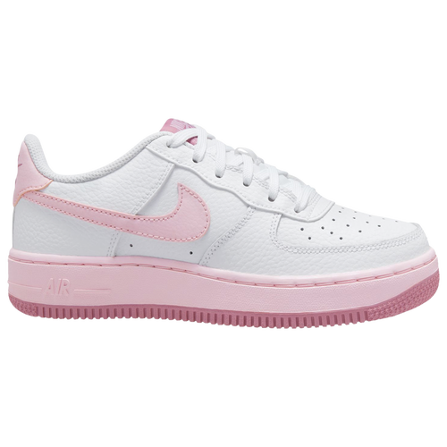 

Boys Nike Nike Air Force 1 Low - Boys' Grade School Basketball Shoe White/Pink Foam/Elemental Pink Size 07.0
