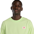 New Balance Woven Label T-Shirt - New Balance Silver/Volt
