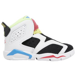 Boys' Toddler - Jordan Retro 6 Little Flex - White/Green/Black