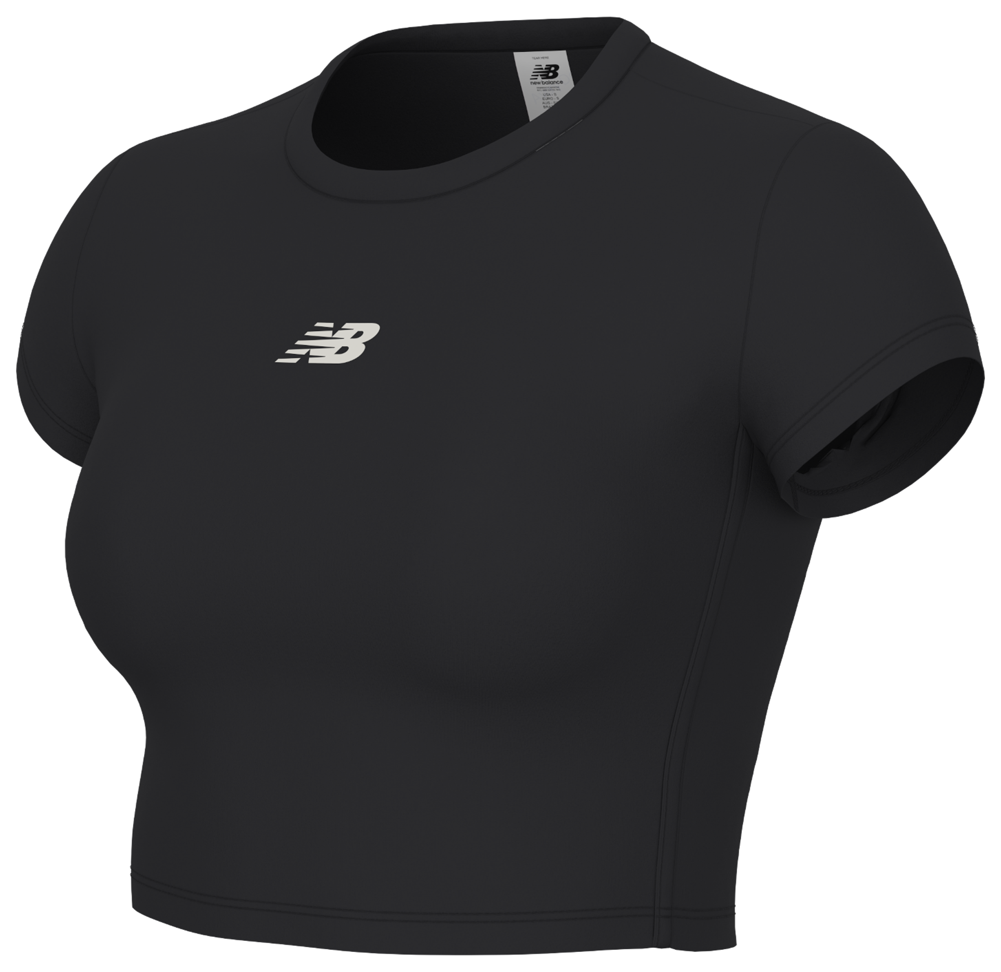 ★New Balance★ NBNEF36012 WOMEN Harmony Short Sleeve T-shir NB Harmony Fitted T-Shirt - New Balance