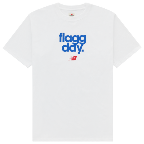 MENS - New Balance Made Flagg Day T-Shirt - White/Blue