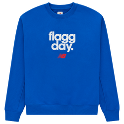 Men's - New Balance Made Flagg Day Fleece Crew - Blue/White