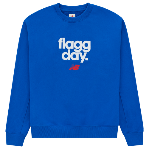 New Balance Made Flagg Day Fleece Crew - New Balance Blue/White