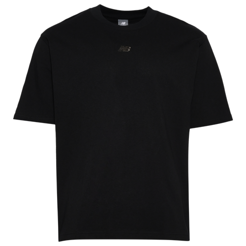 NEW BALANCE MENS NEW BALANCE OVERSIZED CENTER CHEST EMBLEM TONAL T-SHIRT 