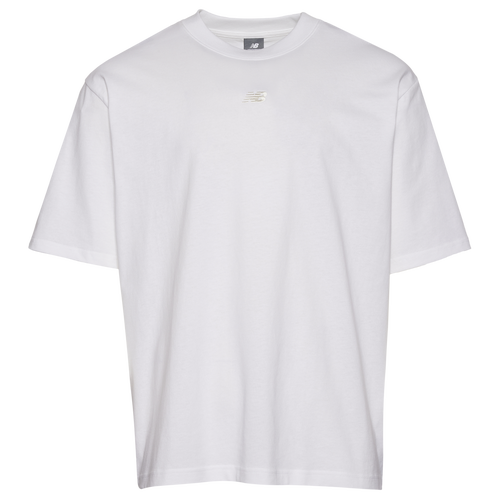 NEW BALANCE MENS NEW BALANCE OVERSIZED CENTER CHEST EMBLEM TONAL T-SHIRT 