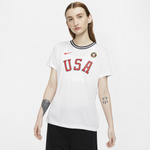 White- Nike W Nsw Tee Oly Htg Usa-wh