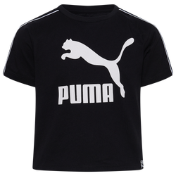Girls' Grade School - PUMA Fashion T-Shirt - Black/White