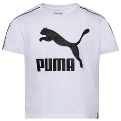Girls' Grade School - PUMA Fashion T-Shirt - White/Black