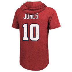 Men's - Majestic Threads Patriots Name & Number Short Sleeve Hoodie - Red