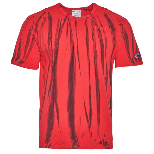 

Champion Mens Champion Lightweight Feather Dye T-Shirt - Mens Scarlet/Black Size S