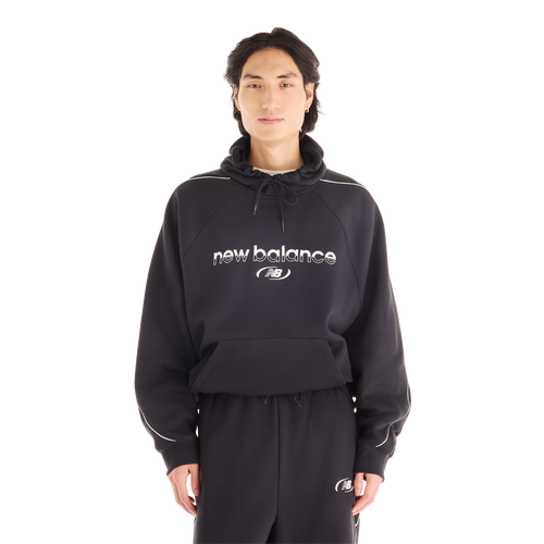  - New Balance Trackside Pullover Hoodie - White/Black