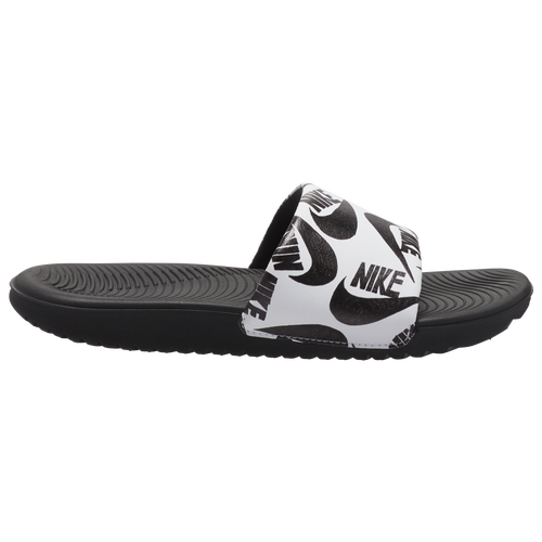 

Nike Boys Nike Kawa Slides - Boys' Grade School Shoes White/Black Size 7.0