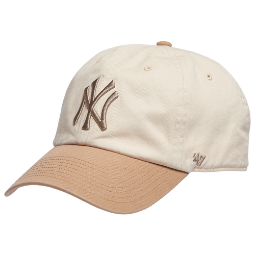 ADULT - 47 Brand Yankees Natural Two Tone Clean Up Cap - Natural/Gold