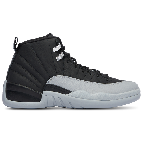 

Jordan Mens Jordan Retro 12 - Mens Basketball Shoes Black/White/Grey Size 10.0