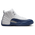 Jordan Retro 12 - Men's White/French Blue/Metallic Silver