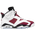 Jordan Retro 6 - Men's White/Carmine/Black
