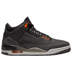 Men's - Jordan Retro 3 - Grey/Orange/Black