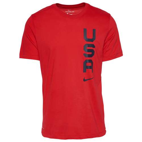 

Nike Mens Nike USA Olympics Team T-Shirt - Mens Sport Red/Red Size M