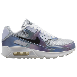 Boys' Grade School - Nike Air Max 90 - Summit White/Black/Multi
