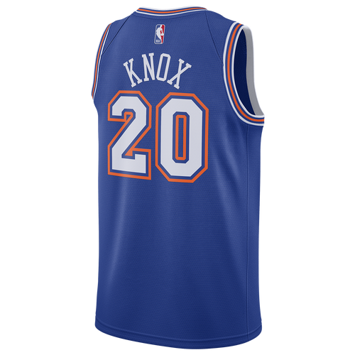 

Nike Mens Kevin Knox Nike Knicks Swingman Jersey - Mens Blue/White Size M