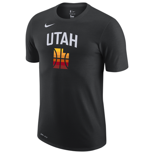 

Nike Mens Utah Jazz Nike Raptors NBA CE Dry Essential T-Shirt - Mens Black/Yellow/Orange Size M