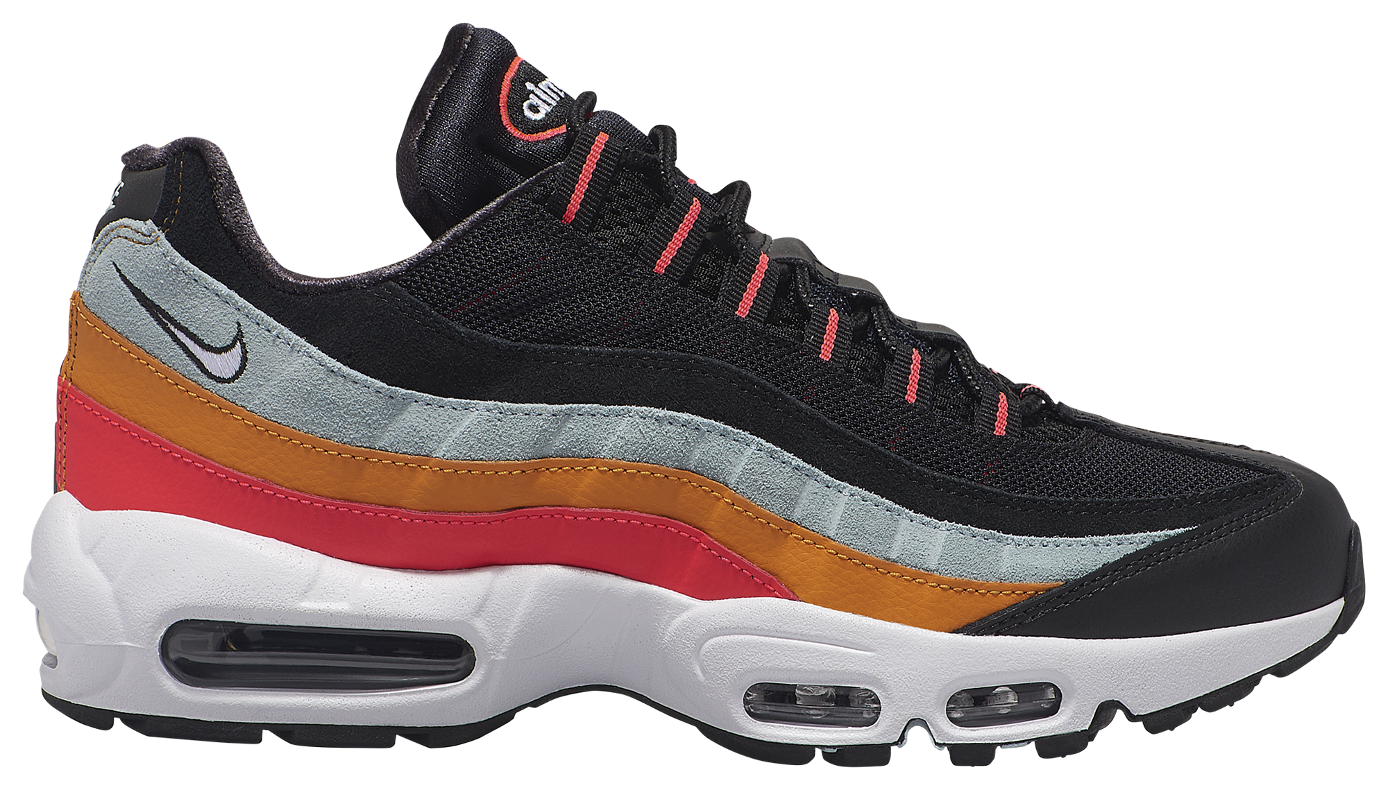 air max 95 habanero red on feet