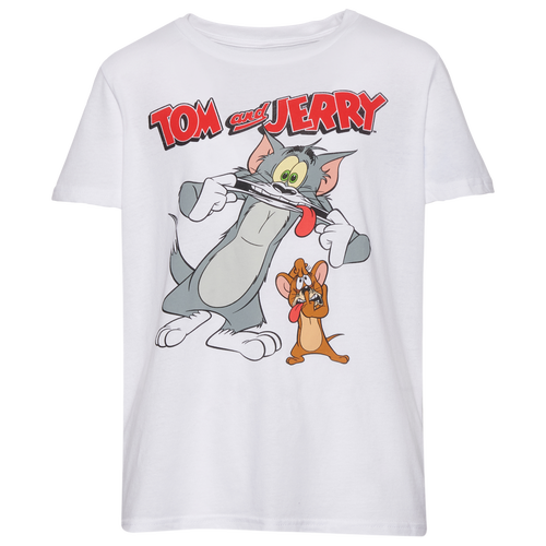

Boys Tom and Jerry Tom and Jerry Tom & Jerry Culture T-Shirt - Boys' Grade School White/White Size S