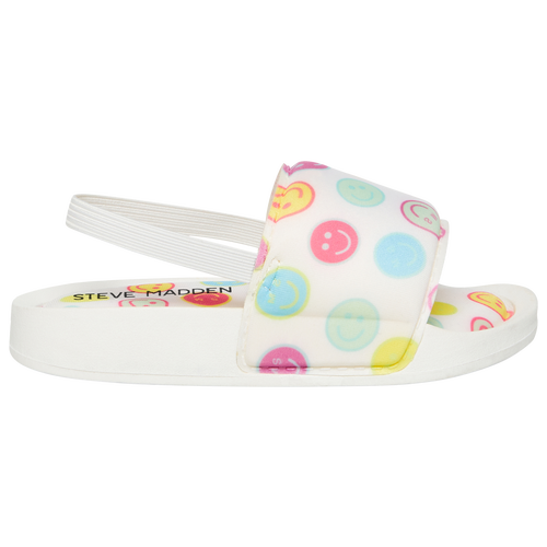 

Girls Steve Madden Steve Madden Tamil - Girls' Toddler Shoe White/Multi Size 10.0