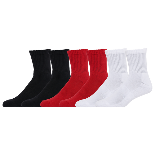 Lckr Mens  Cush Crew Quarter In Red/black/white