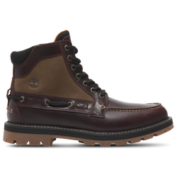 Men's - Timberland Britton Road Moc-Toe Boot - Burgundy/Burgundy/Burgundy