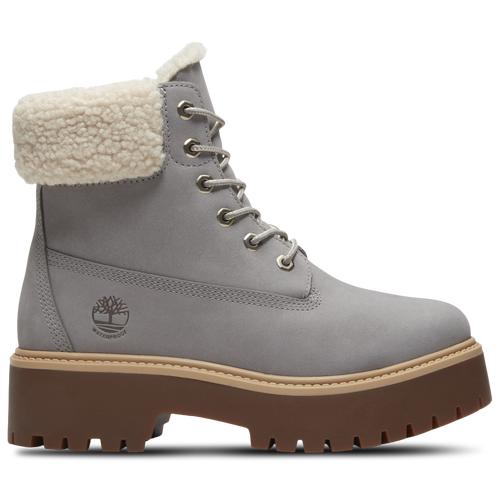  - Timberland Stone Street Platform Warm-Lined Waterproof Boot - Medium Grey