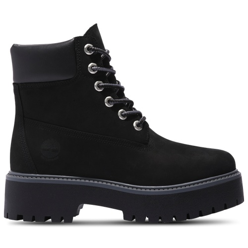 WOMENS - Timberland Stone Street 6" Waterproof Boots - Jet Black