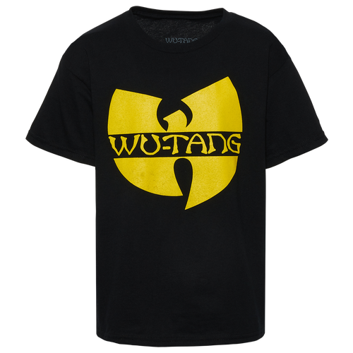 

Boys Wu-Tang Wu-Tang Wu Tang Classic Distressed Logo Culture T-Shirt - Boys' Grade School Black/Black Size M