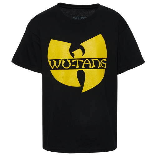 

Boys Wu-Tang Wu-Tang Wu Tang Classic Distressed Logo Culture T-Shirt - Boys' Grade School Black/Black Size XL