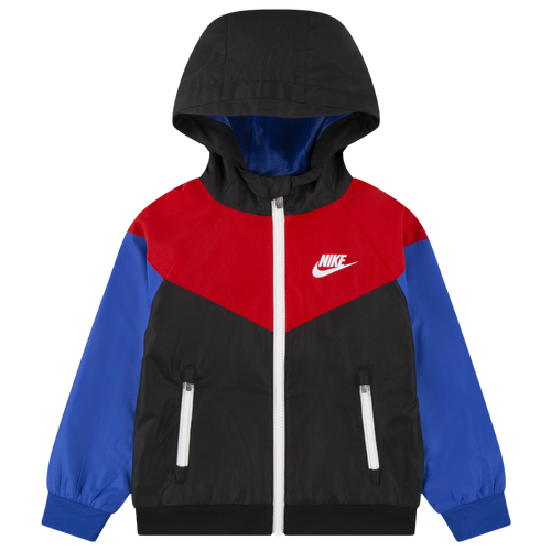 

Boys Nike Nike NKN Windrunner EXCL - Boys' Toddler Black/University Red Size 2T