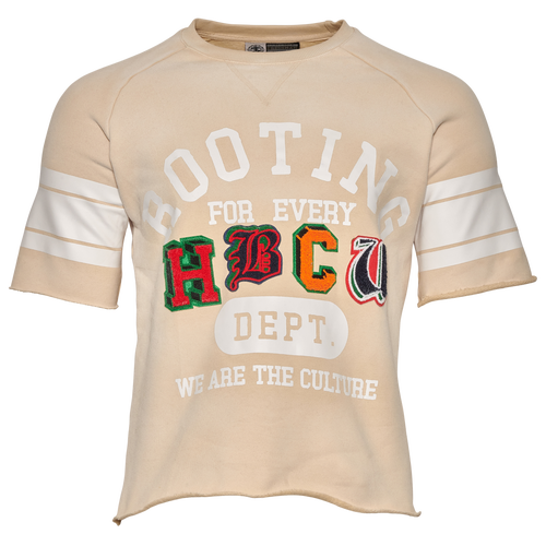 For The Fan Mens  Rooting Pch S/s Sweatshirt In Tan/multi